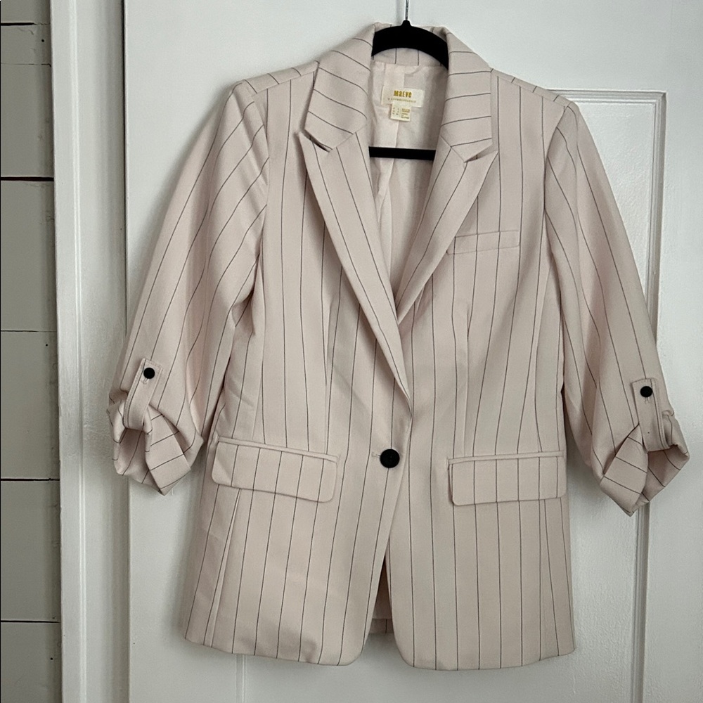 Maeve pinstripe oversize blazer